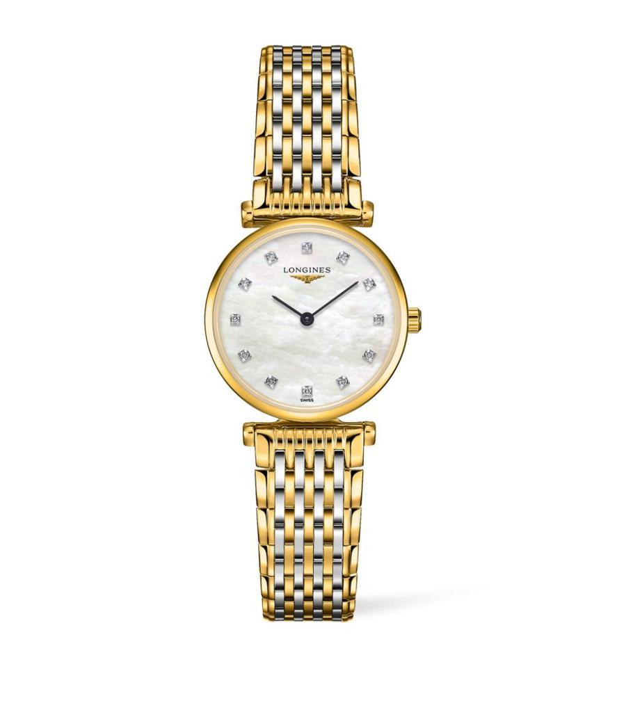 商品Longines|Stainless Steel and Diamond La Grande Classique de Longines Watch 24mm,价格¥12737,第1张图片