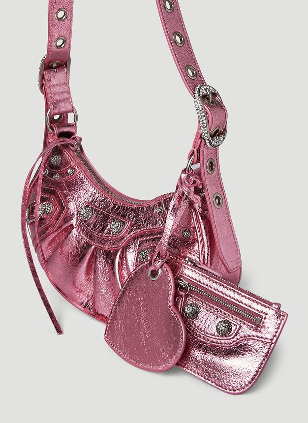 Le Cagole XS Shoulder Bag in Pink商品第4张图片规格展示