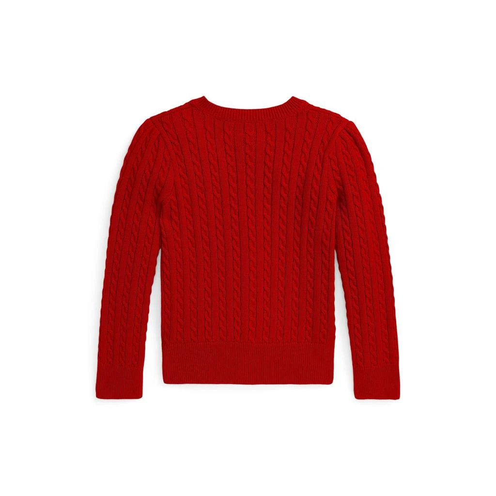 商品Ralph Lauren|Mini-Cable Cotton Cardigan (Toddler/Little Kid),价格¥205,第2张图片详细描述