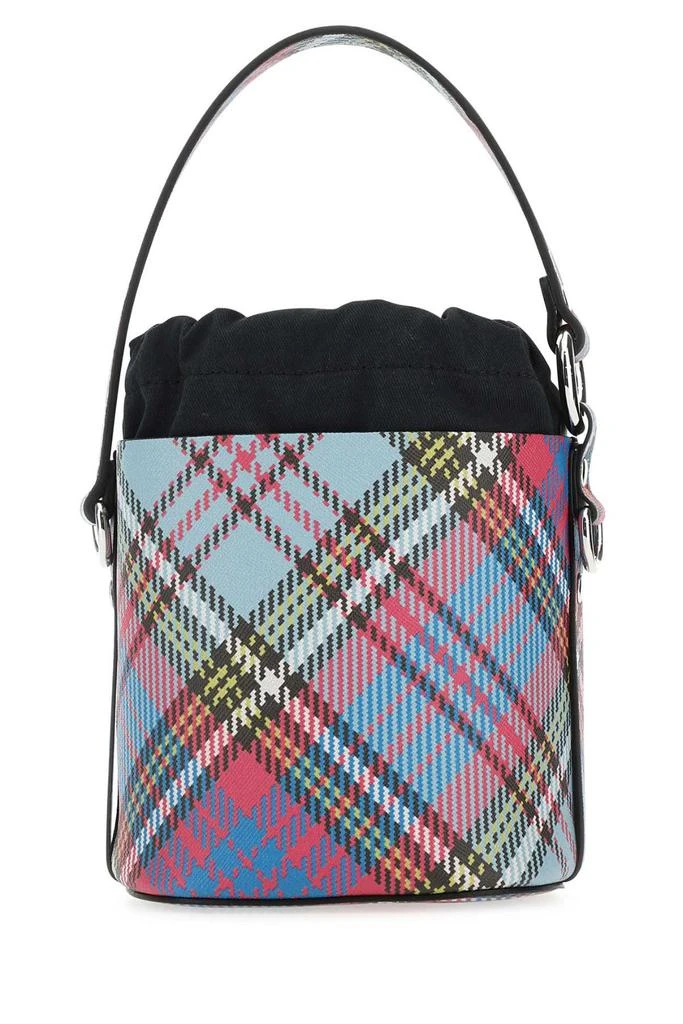 商品Vivienne Westwood|Vivienne Westwood Checked Drawstring Bucket Bag,价格¥2390,第2张图片详细描述