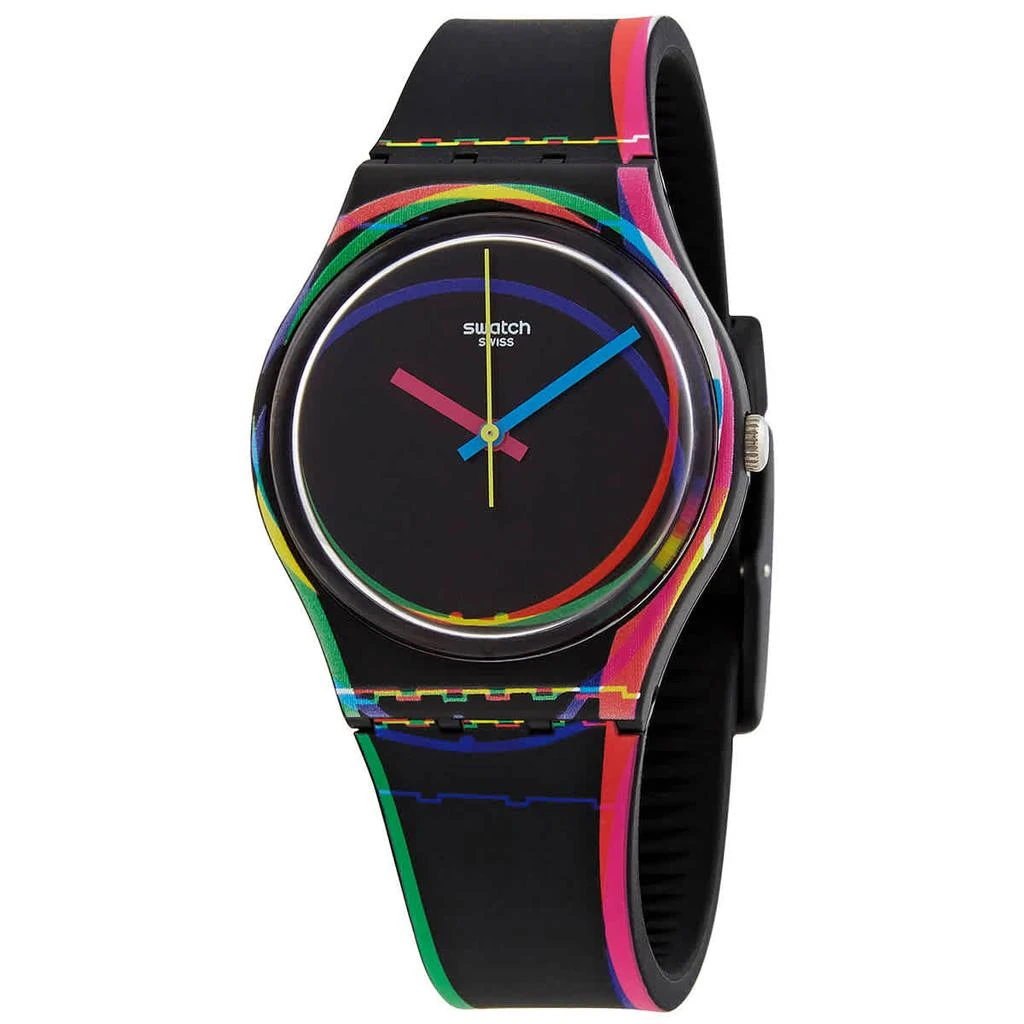 商品Swatch|Swatch Red Shore Quartz Black Dial Ladies Watch GB333,价格¥425,第1张图片