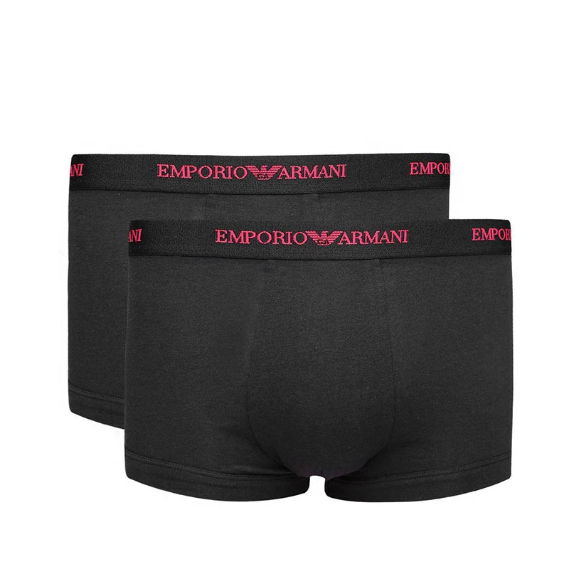 EMPORIO ARMANI 男士黑色平角内裤 111210-5A717-07320 商品
