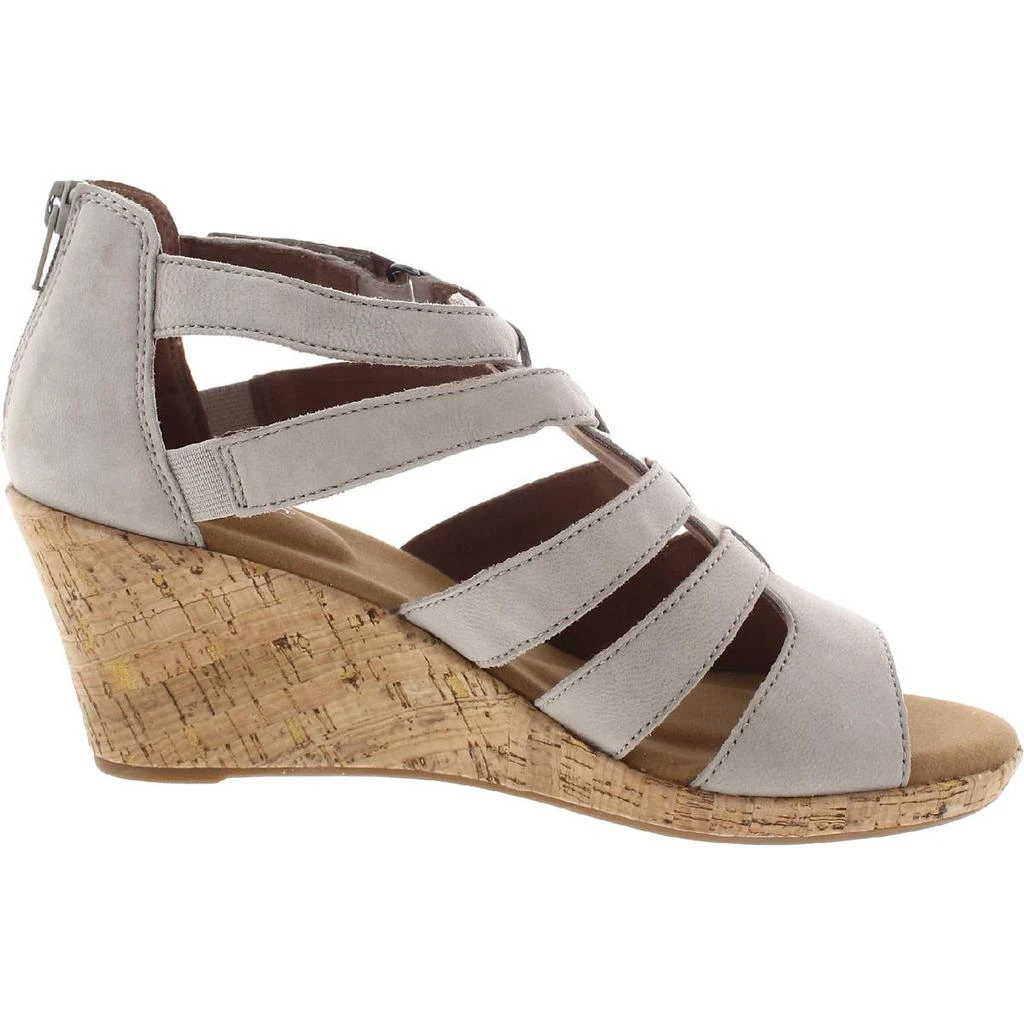 商品Rockport|Rockport Womens Briah Leather Wedge Gladiator Sandals,价格¥474,第2张图片详细描述