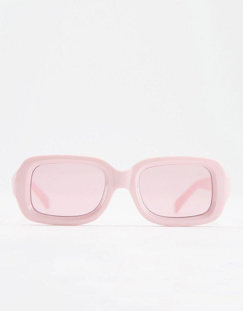 商品ASOS|ASOS DESIGN square sunglasses in pink with tonal lens - PINK,价格¥80,第3张图片详细描述