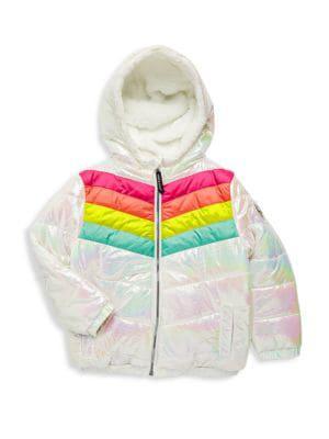 商品Andy & Evan|Girl’s Faux Fur Hood Puffer Jacket,价格¥252-¥360,第1张图片