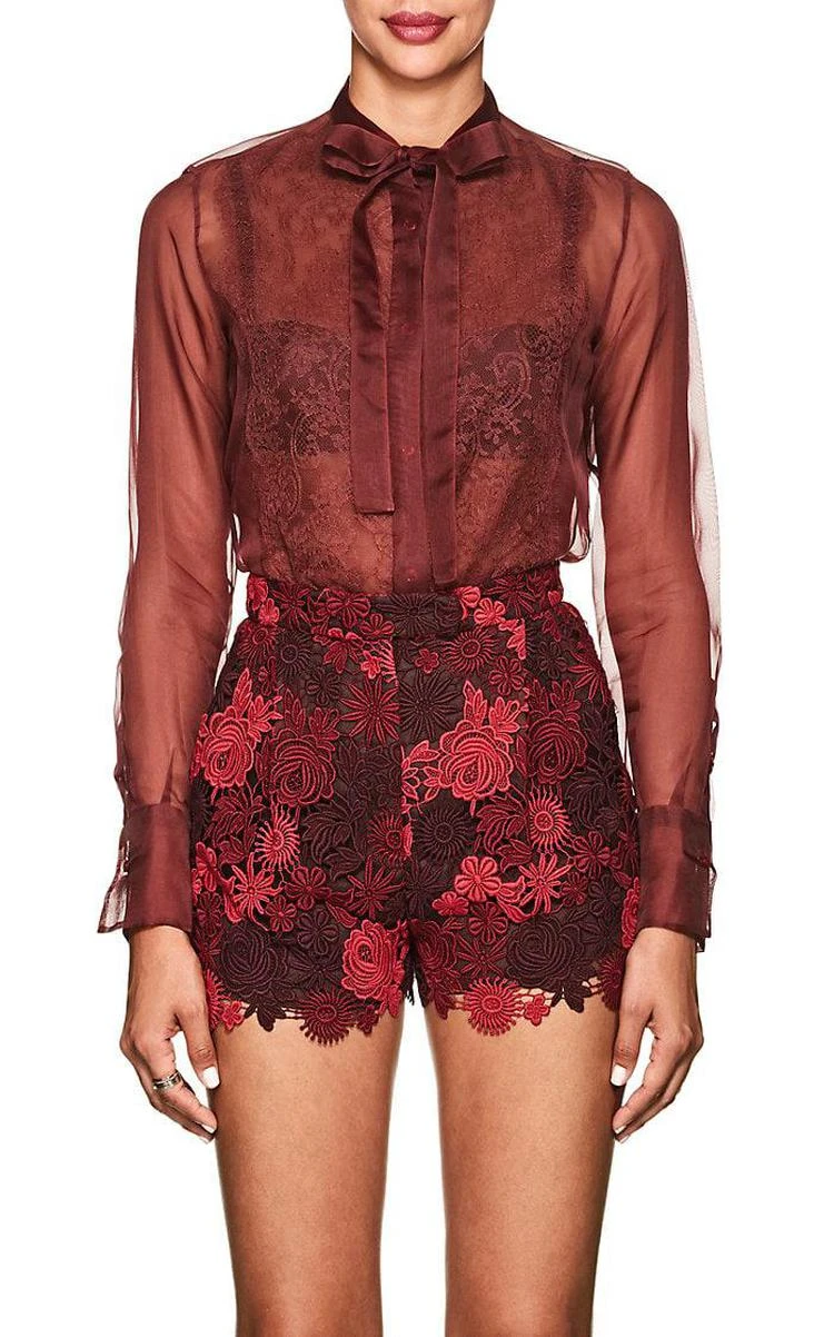 商品Valentino|Silk Organza Blouse,价格¥5970,第1张图片