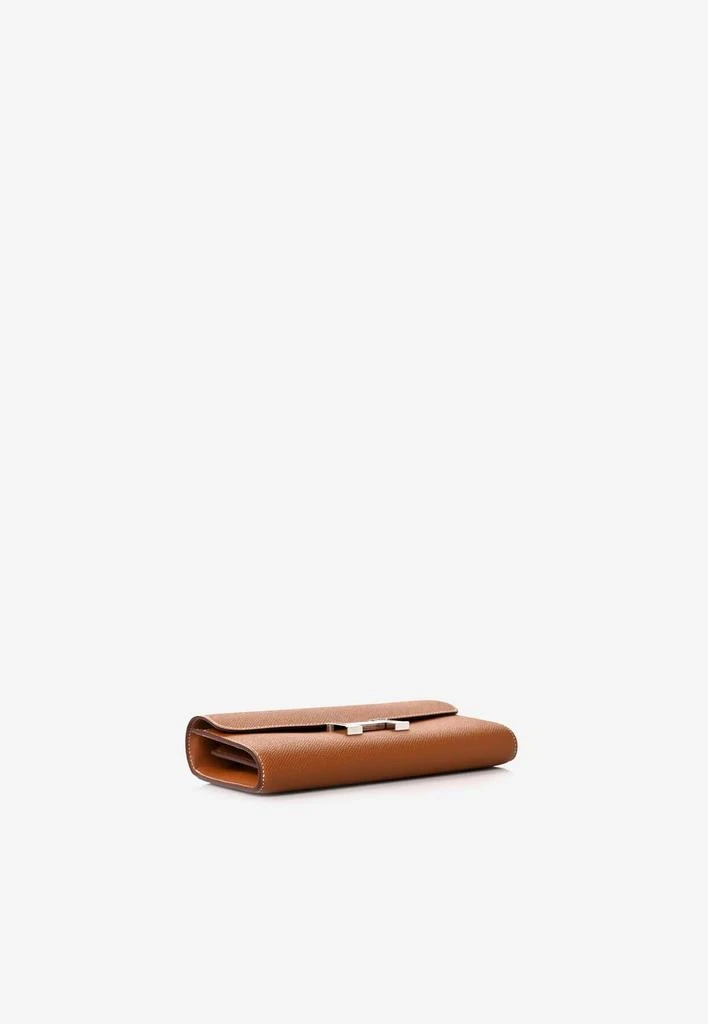 商品Hermes|Constance To Go Wallet in Gold Epsom with Palladium Hardware,价格¥93513,第3张图片详细描述