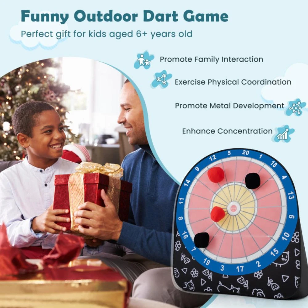 商品Hivvago|Large Dart Board for Kids with 4 Kick Balls,价格¥843,第5张图片详细描述