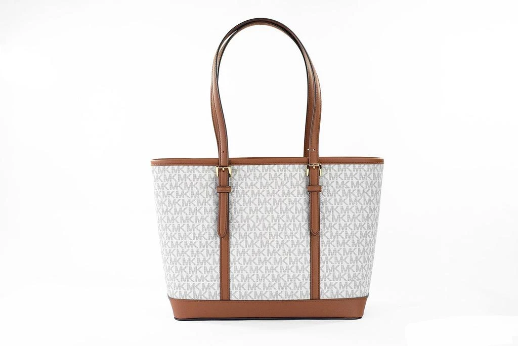 商品Michael Kors|Jet Set Travel Small ivory PVC Shoulder Tote Handbag Bag Women's Purse,价格¥2376,第2张图片详细描述