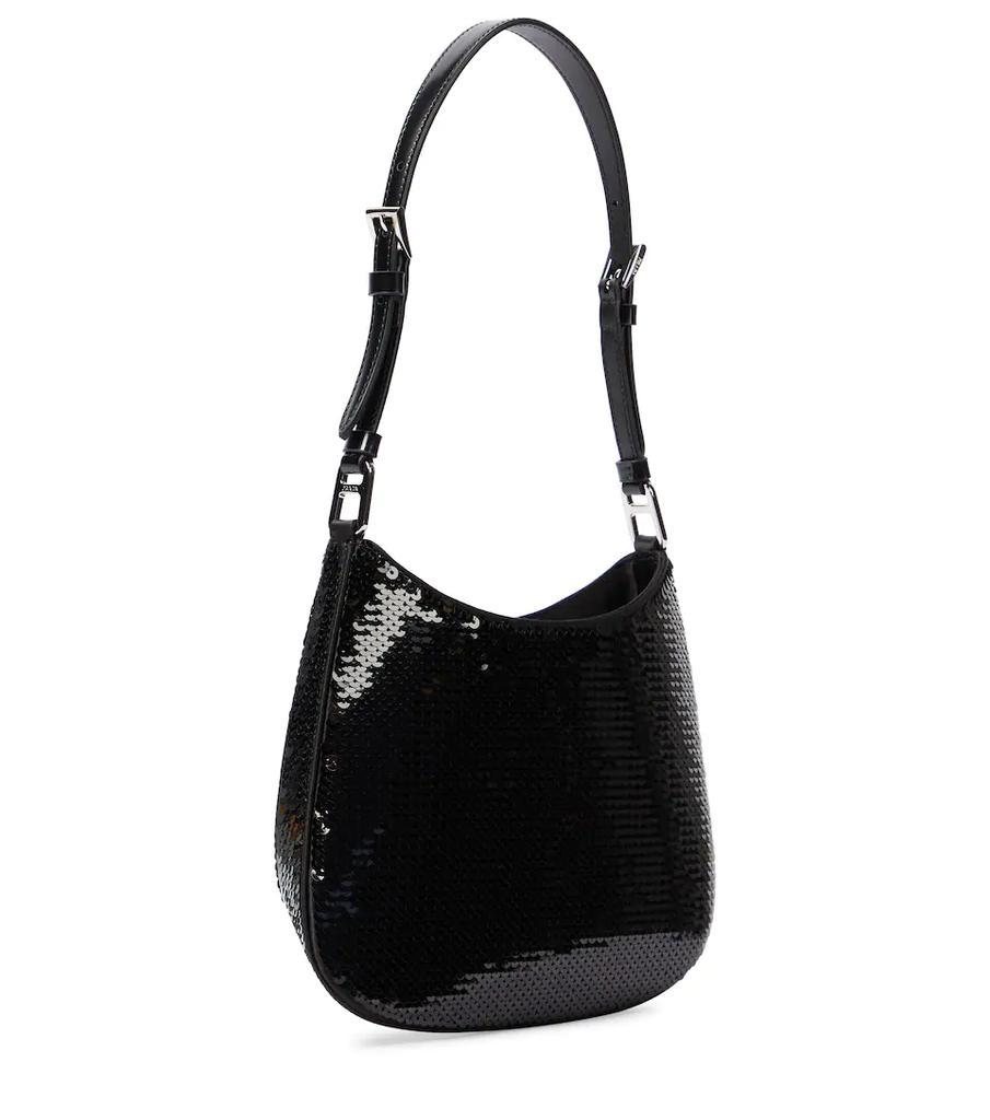 商品Prada|Cleo Small sequined shoulder bag,价格¥14079,第6张图片详细描述