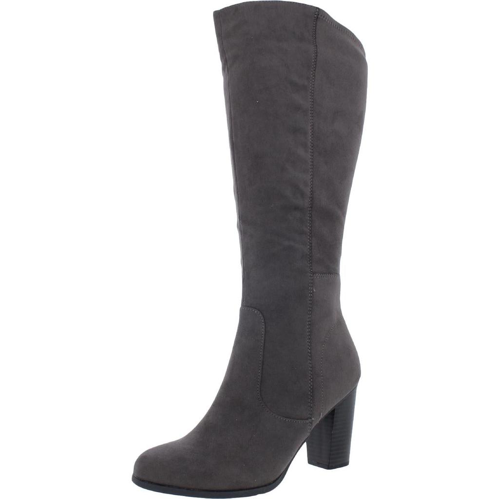 Style & Co. Womens Addyy Faux Suede Wide Calf Knee-High Boots商品第4张图片规格展示