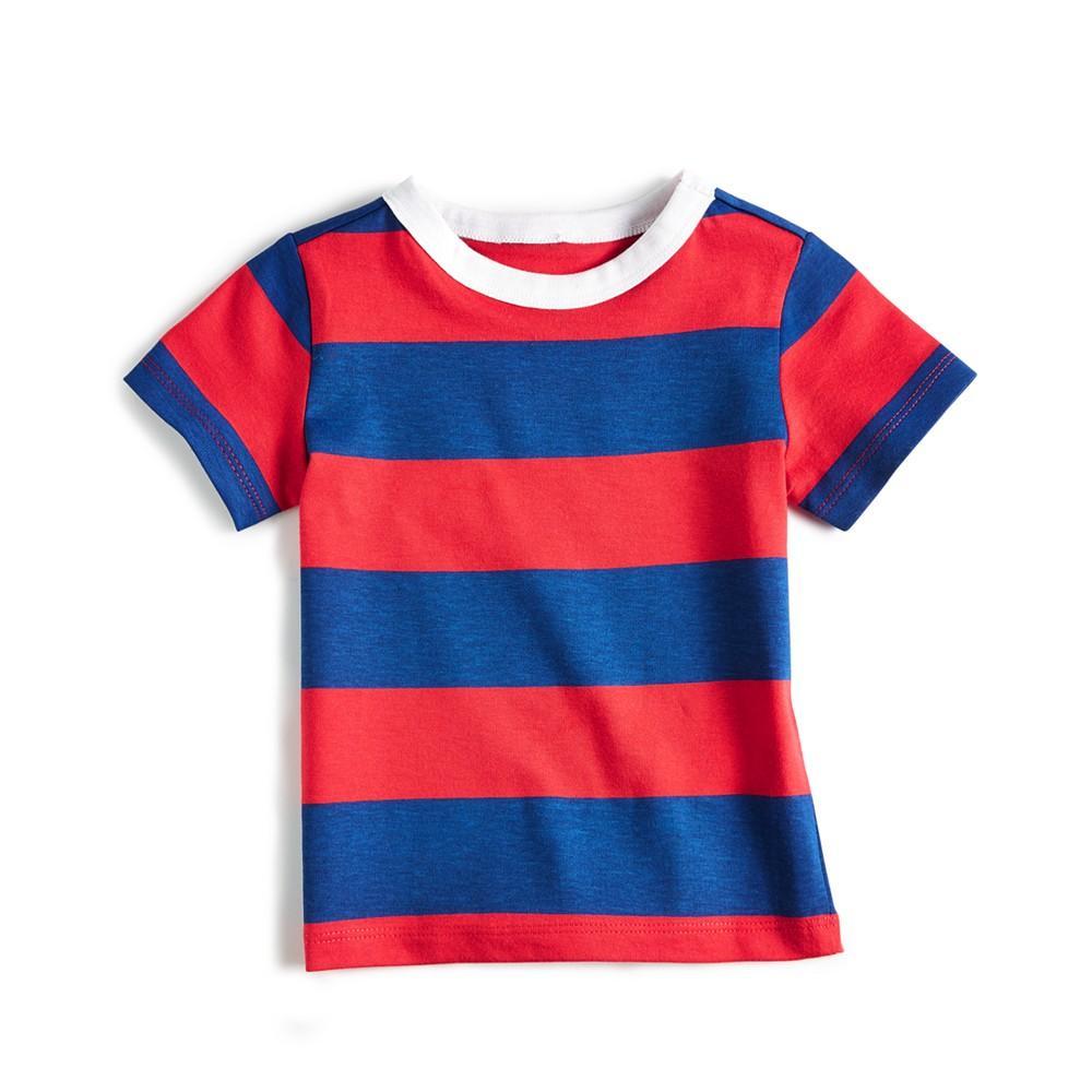 商品First Impressions|Toddler Boys Rugby Stripe T-Shirt, Created for Macy's,价格¥34,第1张图片
