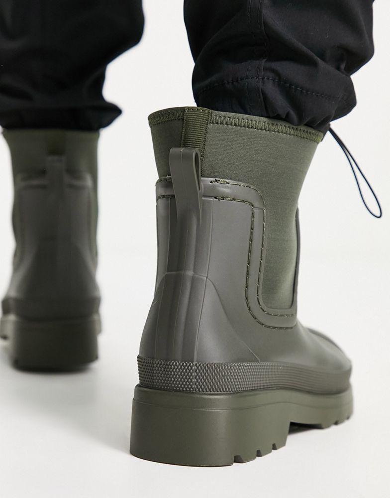 ASOS DESIGN ankle length wellington boots in khaki商品第3张图片规格展示