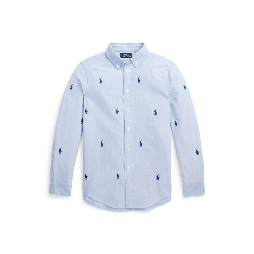 Polo Ralph Lauren | Big Boys Embroidered Polo Pony Oxford Shirt 343.92元 商品图片