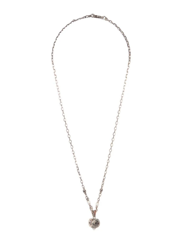 商品Alexander McQueen|Alexander McQueen Logo Pendant Necklace,价格¥2139,第1张图片