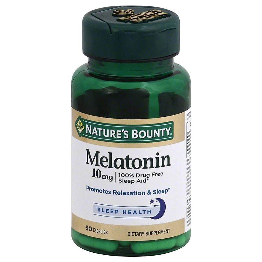 商品Nature's Bounty|Maximum Strength Melatonin 10 mg Capsules,价格¥166,第1张图片