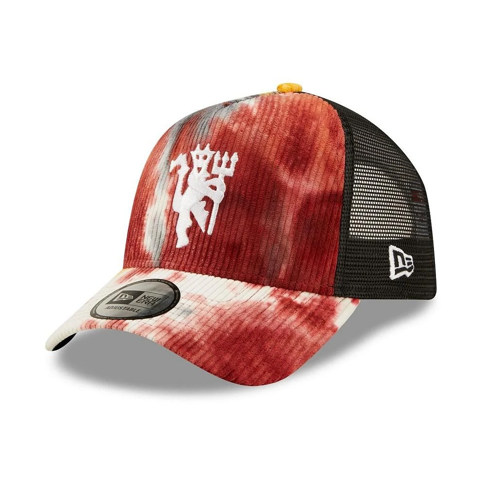 商品New Era|Men's Red, Black Manchester United Tie-Dye Trucker Snapback Hat,价格¥182,第2张图片详细描述