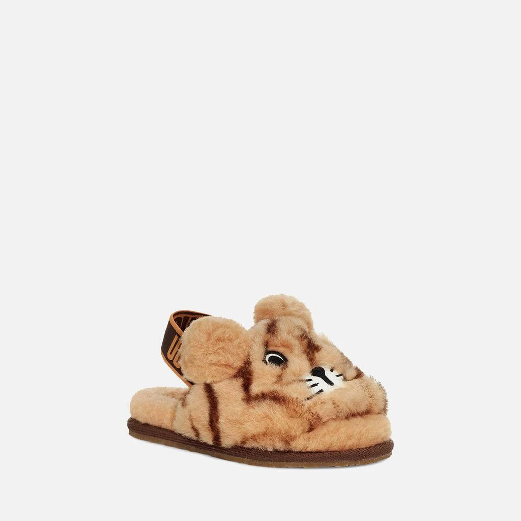 商品UGG|UGG TODDLERS' FLUFF YEAH SLIDE TIGER STUFFIE SLIPPERS - DAISY/DARK EARTH,价格¥236,第1张图片