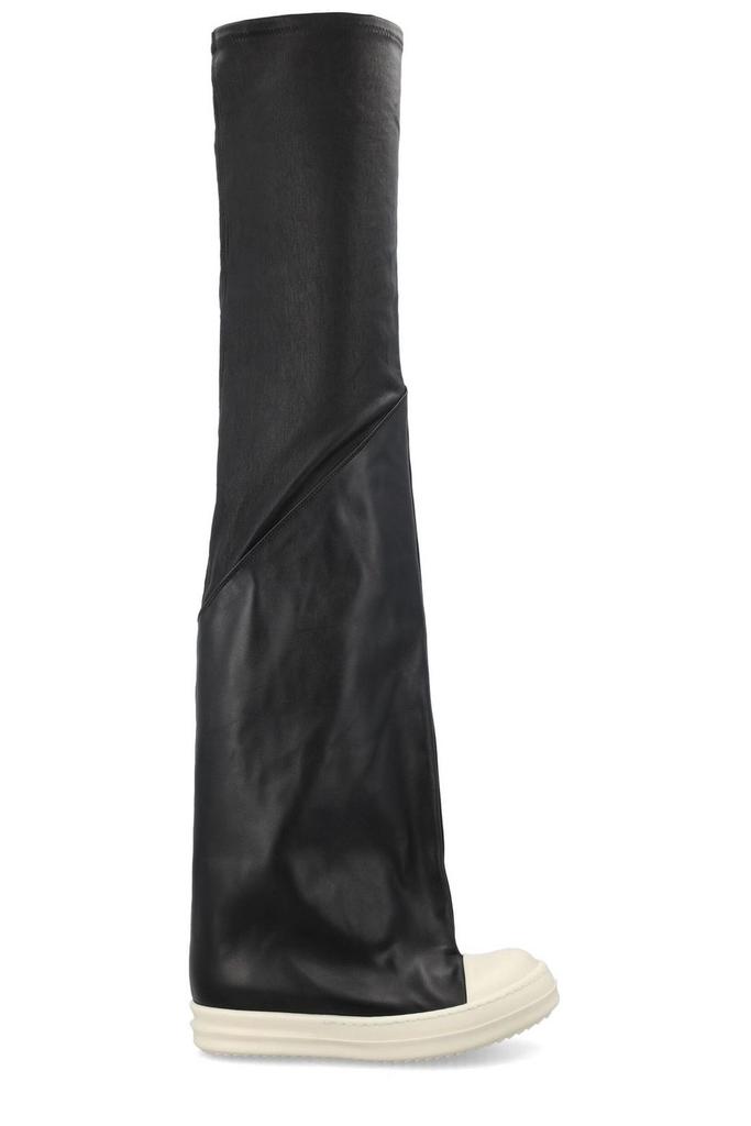 Rick Owens Contrast-Toe Thigh-High Boots商品第1张图片规格展示