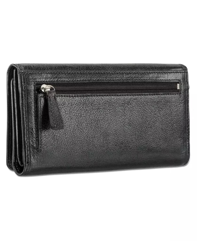 商品Mancini Leather Goods|Equestrian-2 Collection RFID Secure Trifold Wallet,价格¥512,第3张图片详细描述