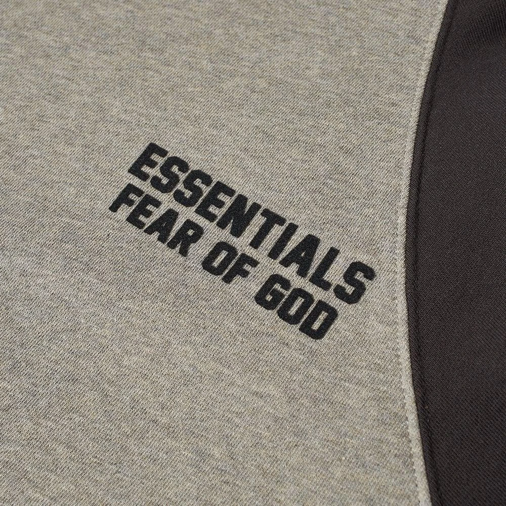商品Essentials|Fear of God ESSENTIALS Kids Logo Raglan Popover Hoody - Dark Oatmeal,价格¥359,第3张图片详细描述