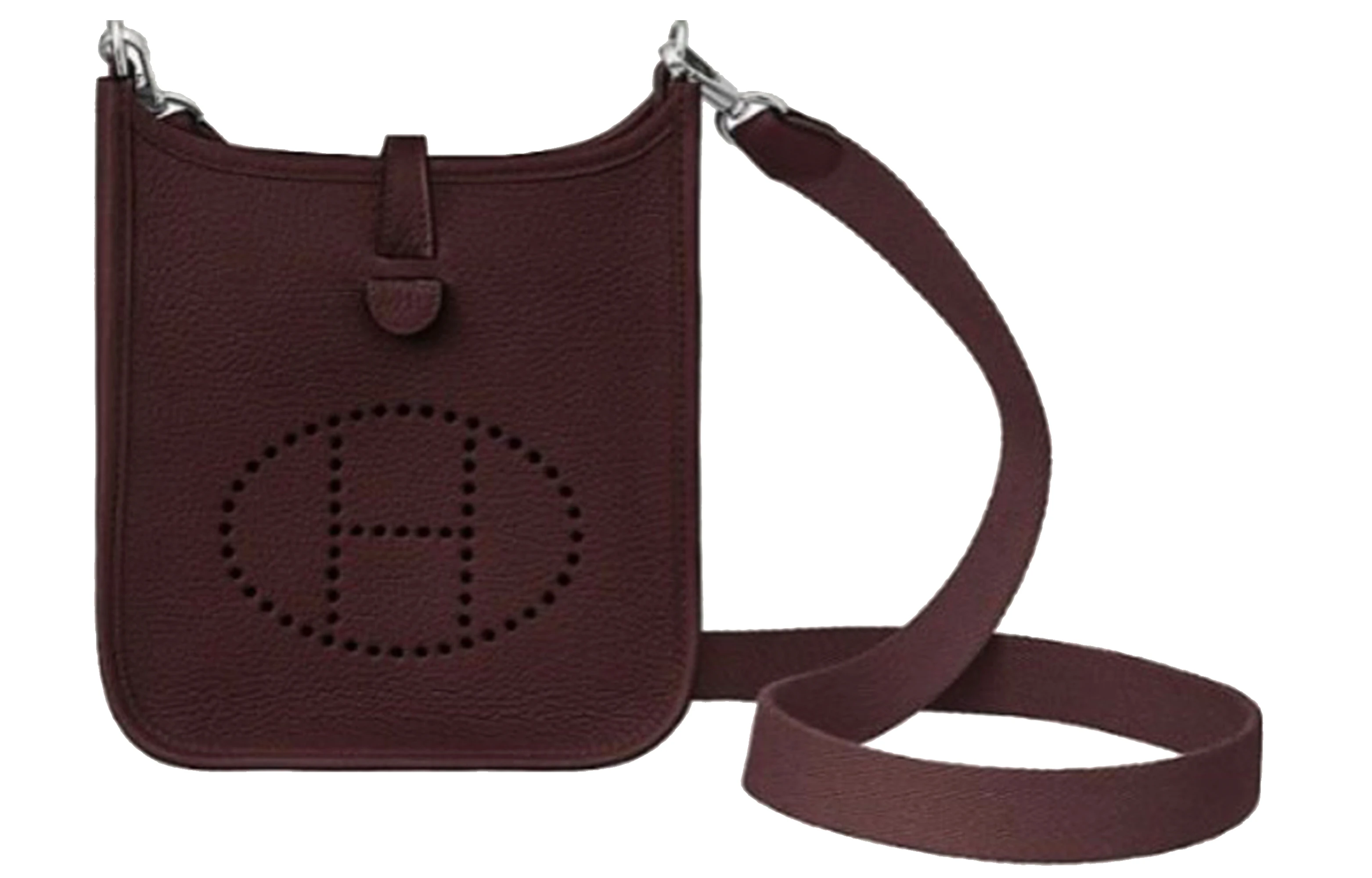 商品[国内直发] Hermes|爱马仕 Evelyne Mini Evelyne 16 伊芙琳银扣 TC小公牛皮 单肩包斜挎包 迷你 女款 马鞍红 推荐,价格¥21858,第1张图片