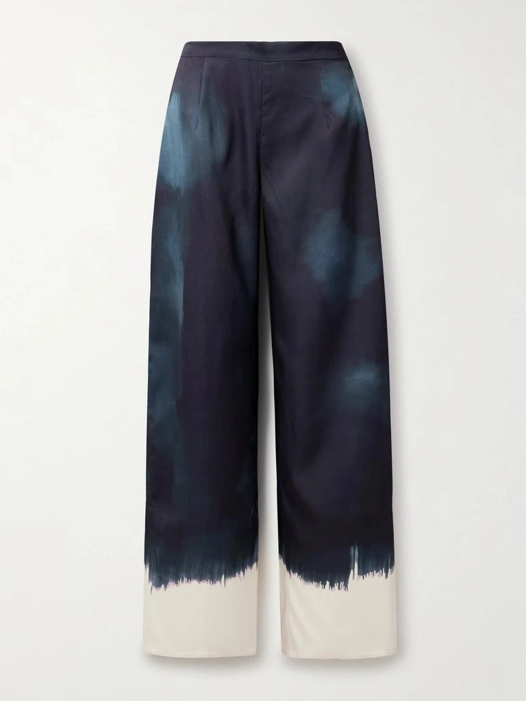 商品Dima Ayad|扎染缎面斜纹布阔腿裤,价格¥2167,第1张图片