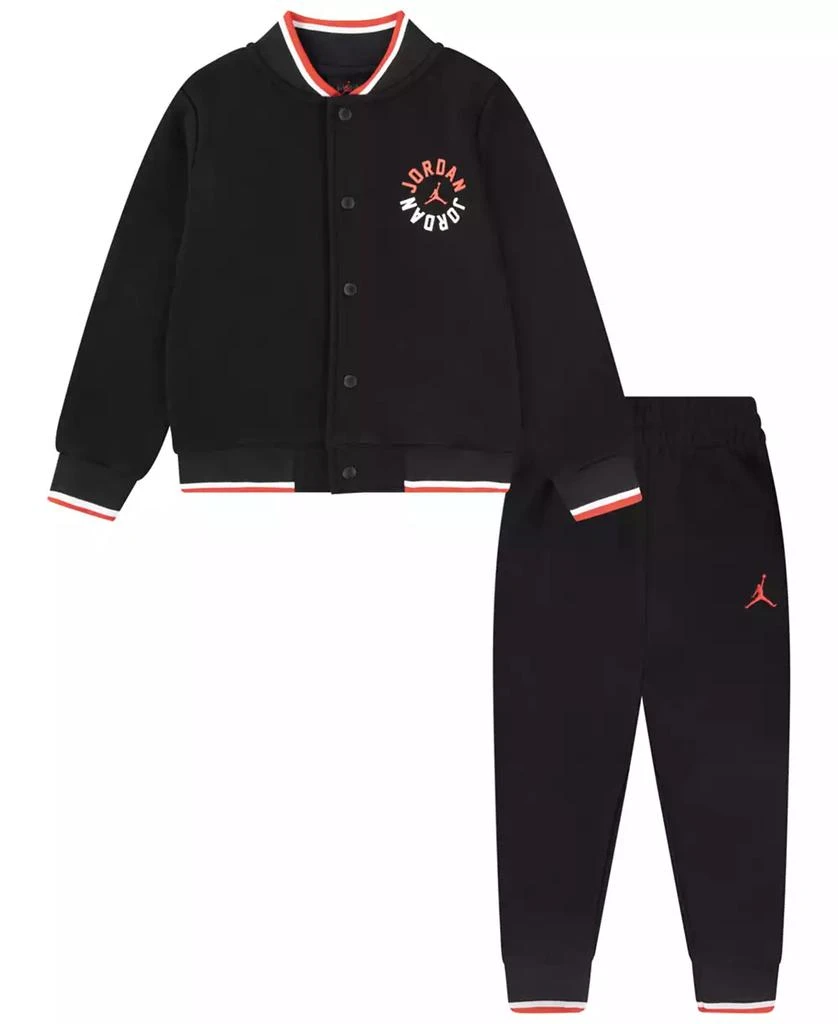 商品Jordan|Baby Neutral 2-Piece Jumpman PE Bomber Jacket and Pants Set,价格¥275,第1张图片