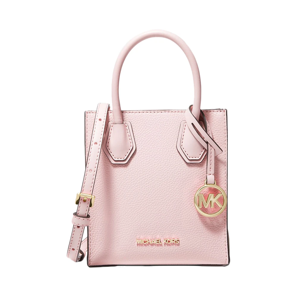 商品[国内直发] Michael Kors|MICHAEL KORS 女士粉色荔枝纹牛皮革单肩斜挎手提包 35S1GM9T0L-POWERBLUSH,价格¥898,第1张图片