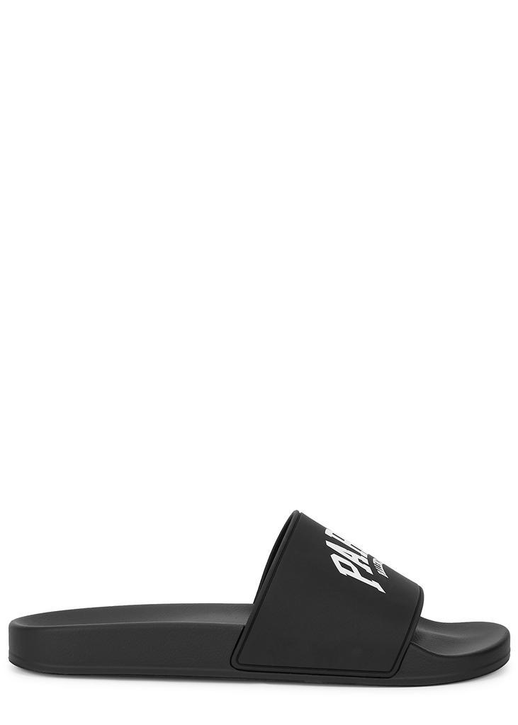 商品Balenciaga|Cities Paris black rubber sliders,价格¥2281,第1张图片