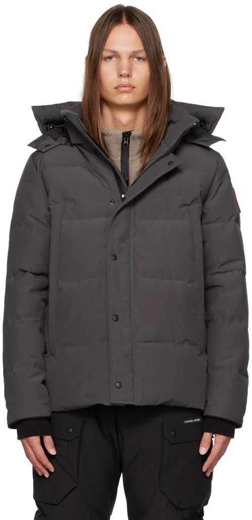 商品Canada Goose|Gray Wyndham Down Jacket,价格¥10460,第1张图片