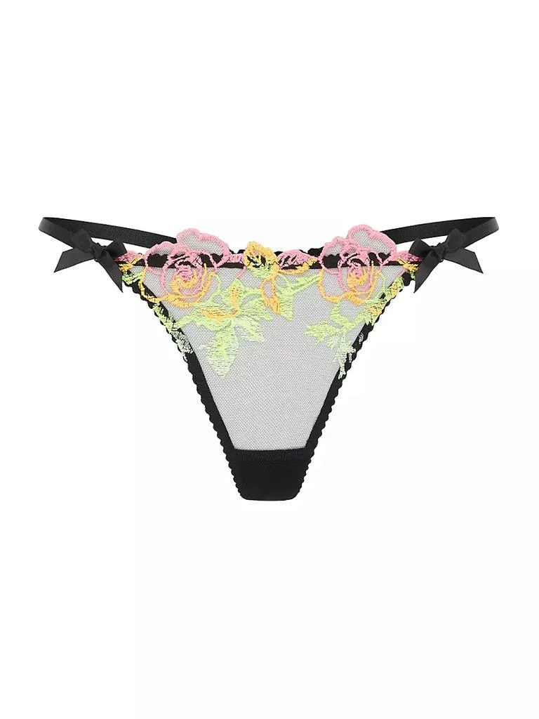 商品L'Agent by Agent Provocateur|Callypso Floral-Embroidered Thong,价格¥313,第1张图片