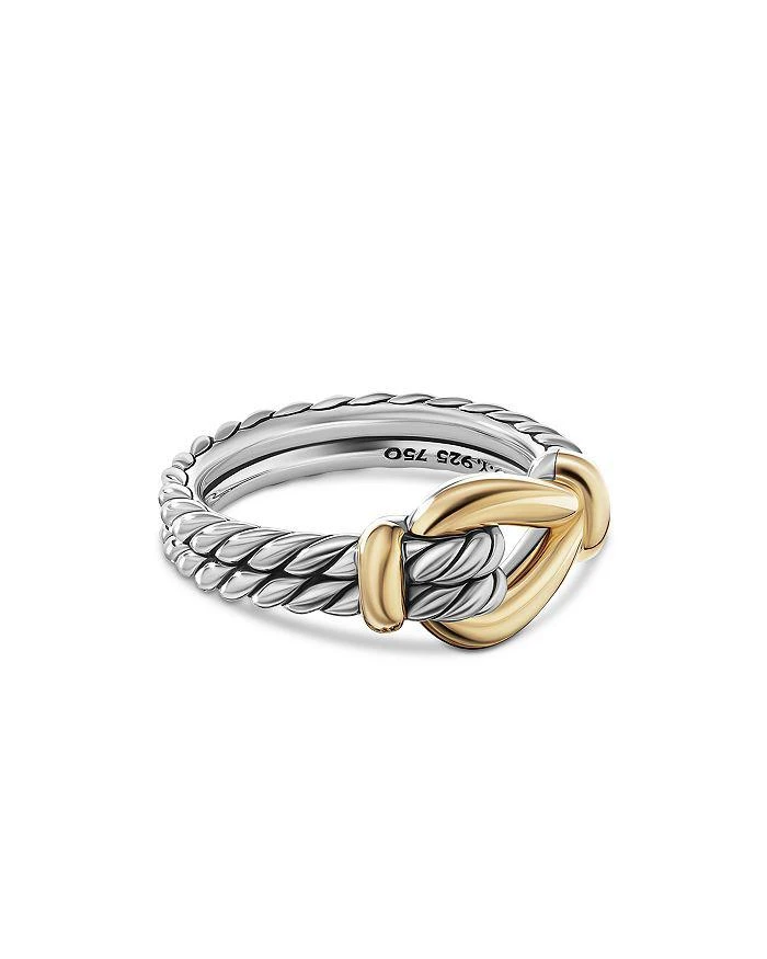 商品David Yurman|18K Yellow Gold & Sterling Silver Thoroughbred Loop Ring ,价格¥4478,第1张图片