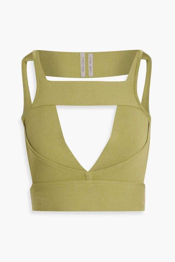 商品Rick Owens|Sling cutout stretch-knit bra top,价格¥2773,第1张图片