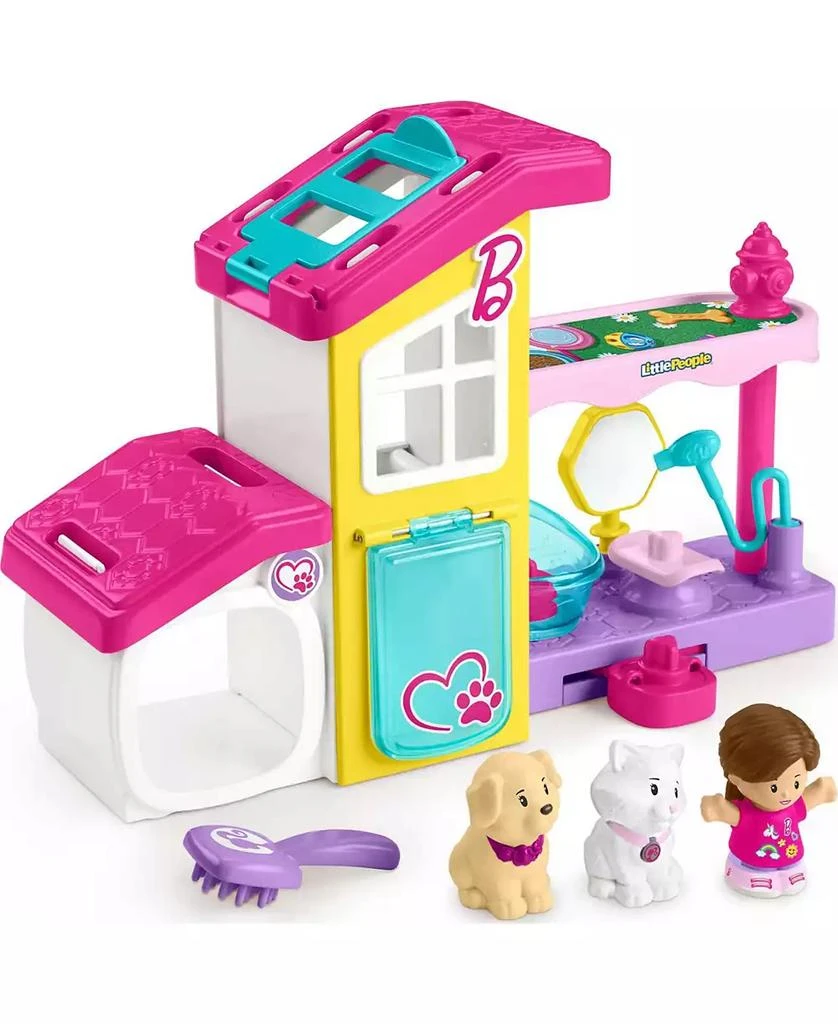 商品Fisher Price|Little People Barbie Play and Care Pet Spa Musical Toddler Playset, Set,价格¥169,第1张图片