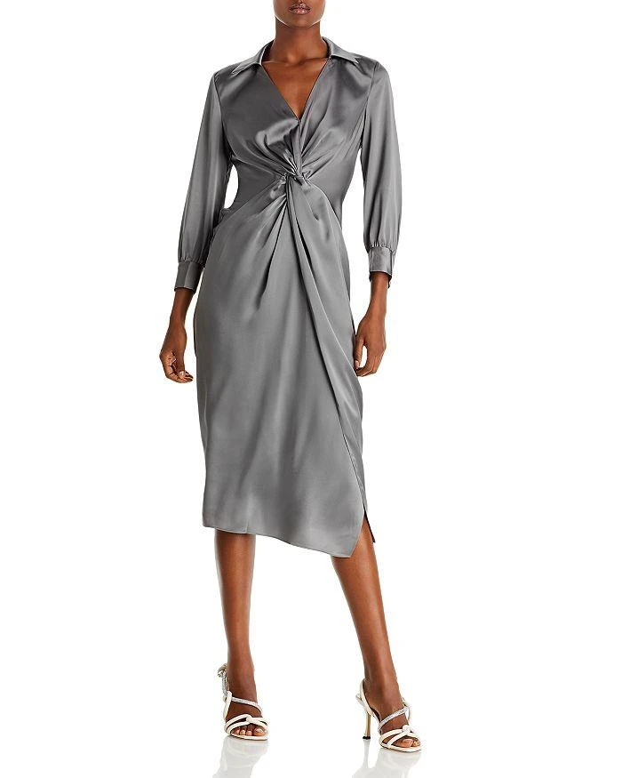商品Theory|Twist Front Midi Dress,价格¥1742,第1张图片