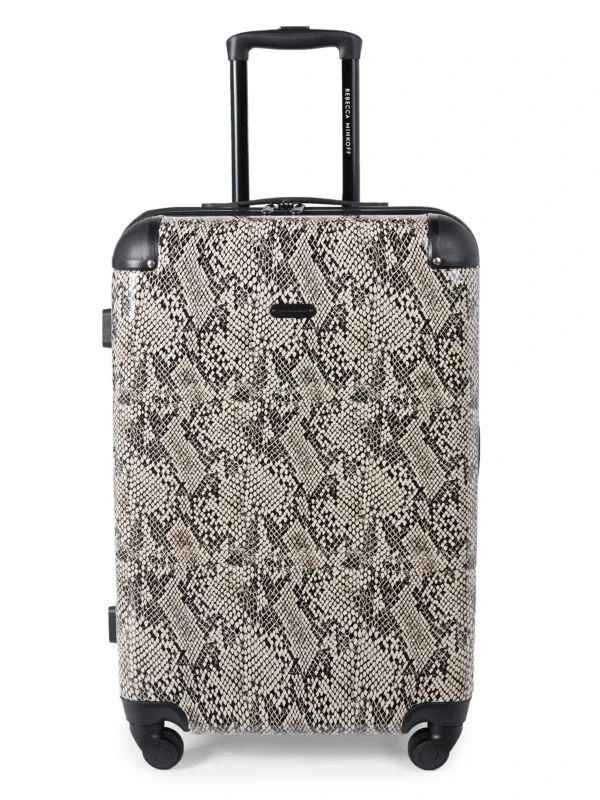 商品Rebecca Minkoff|Pippa 24-Inch Snakeskin-Print Suitcase,价格¥579,第1张图片