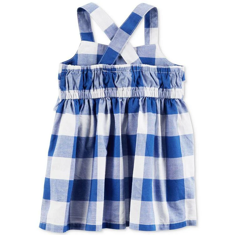 商品Carter's|Checkered Ruffle Cotton Dress, Baby Girls,价格¥109,第2张图片详细描述