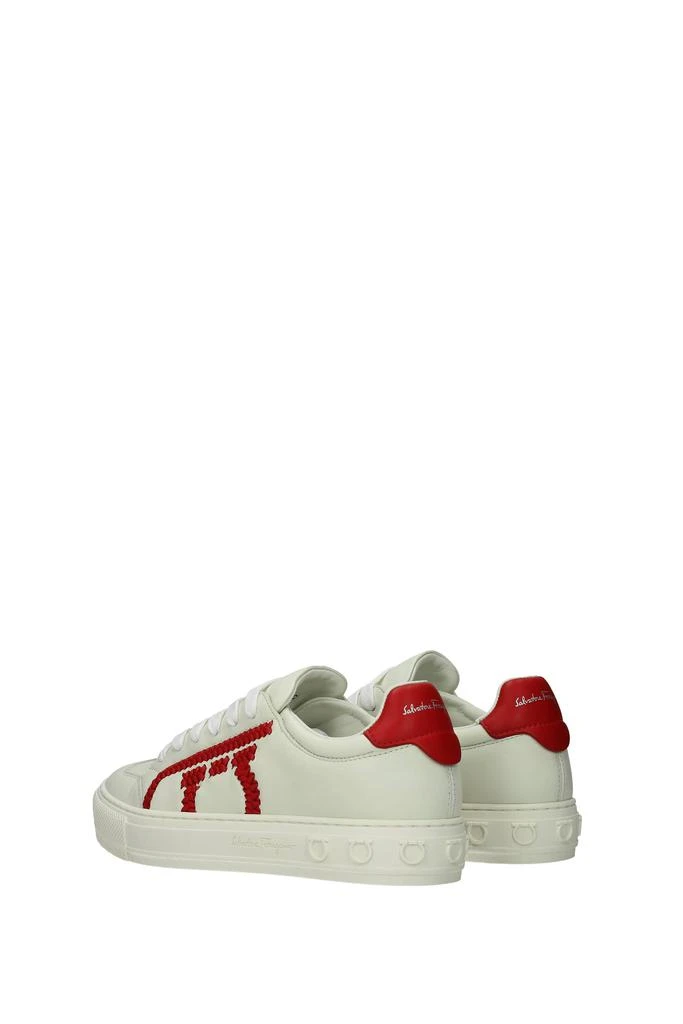 商品Salvatore Ferragamo|Sneakers pedros Leather Beige Lipstick,价格¥1995,第4张图片详细描述
