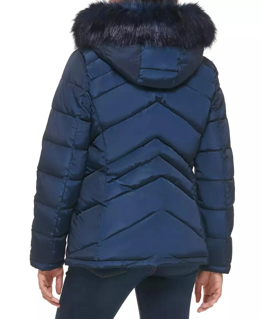 商品Tommy Hilfiger|Women's Faux-Fur-Trim Hooded Puffer Coat,价格¥649,第2张图片详细描述