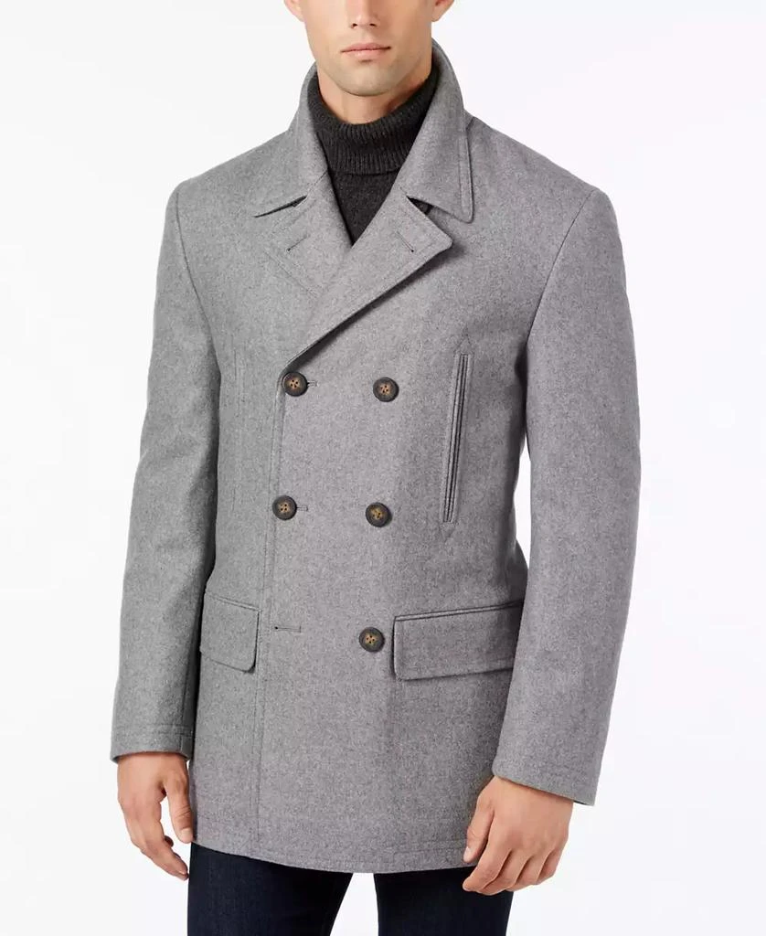 商品Michael Kors|Men's Classic Fit Double-Breasted Wool Blend Peacoats,价格¥758,第1张图片