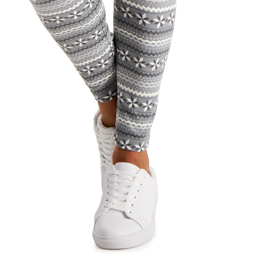 商品Style & Co|Women's Fair-Isle-Print Fleece Leggings, Created for Macy's,价格¥213,第7张图片详细描述