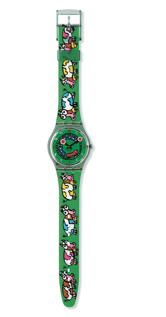 商品Swatch|Crazy Train Quartz Green Dial Unisex Watch GG194,价格¥413,第1张图片