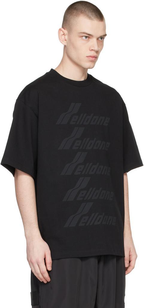 商品We11done|Black Front Logo T-Shirt,价格¥1612,第4张图片详细描述