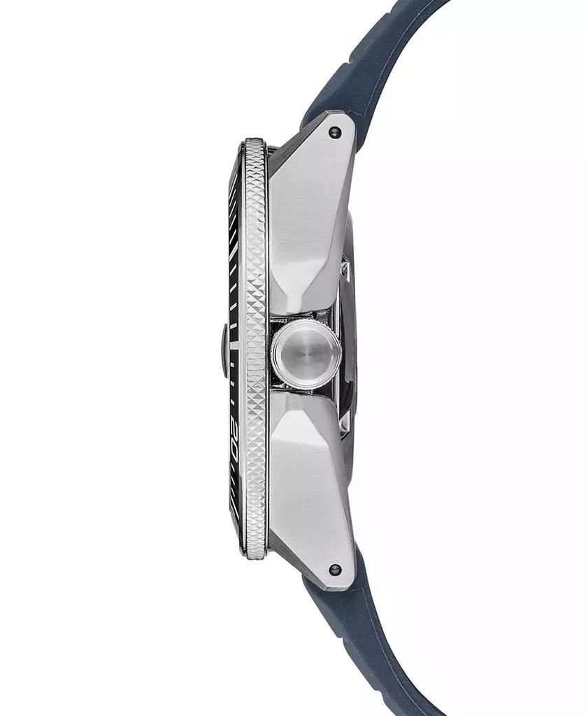 商品Seiko|Men's Automatic Prospex Diver Dark Blue Silicone Strap Watch 45mm,价格¥3985,第2张图片详细描述