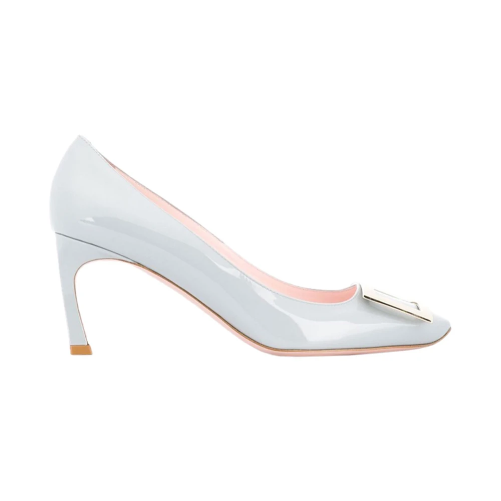 商品Roger Vivier|ROGER VIVIER 女士浅蓝色牛皮高跟鞋 RVW40015280-D1P-U007,价格¥3984,第1张图片