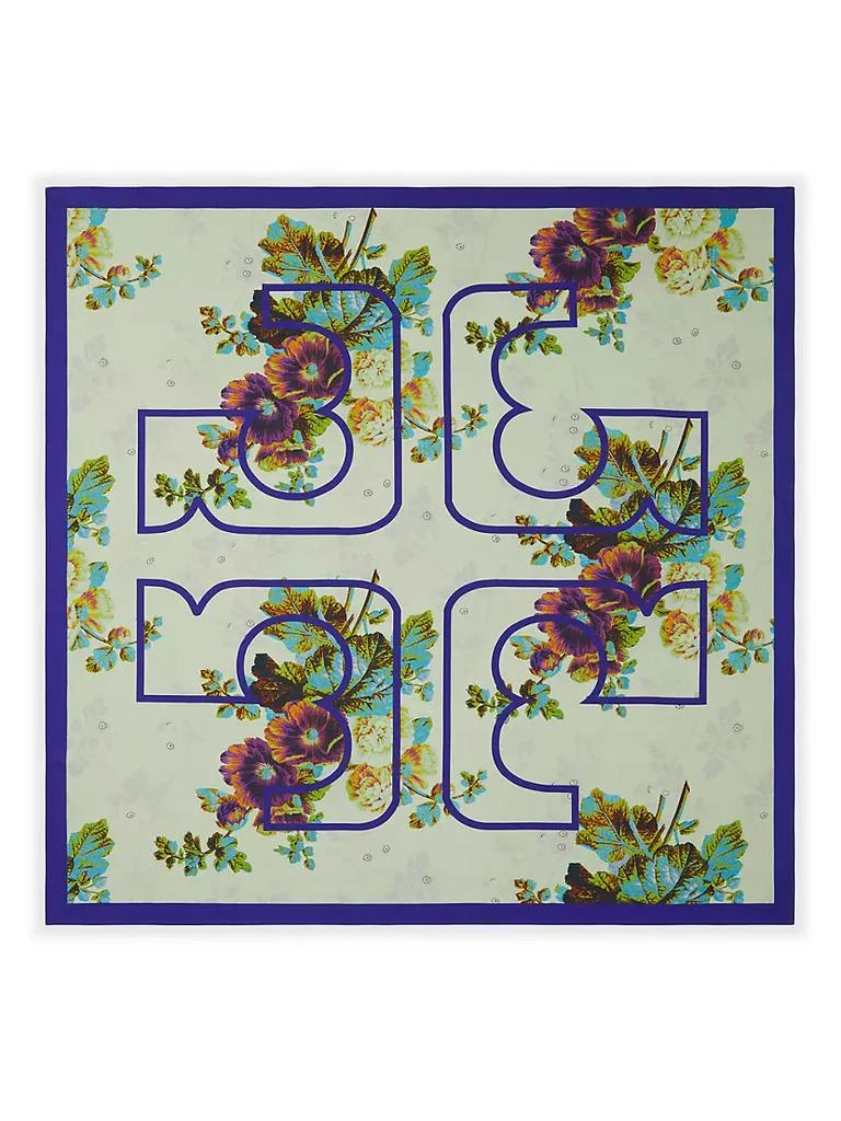 商品Tory Burch|Blurry Floral Silk Scarf,价格¥1722,第1张图片