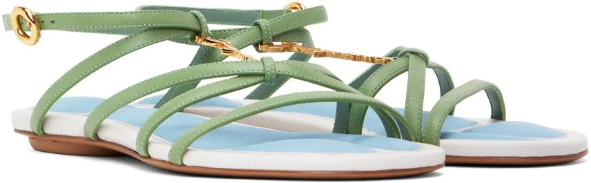 商品Jacquemus|Green 'Les Sandales Pralu Plates' Sandals,价格¥1414,第4张图片详细描述
