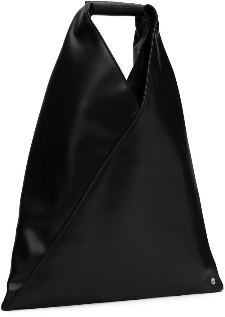 商品MM6|Black Small Faux-Leather Triangle Tote,价格¥2299,第2张图片详细描述