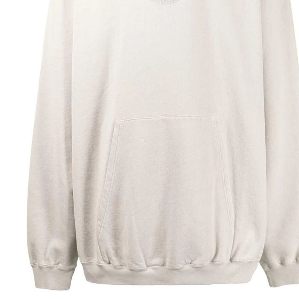 商品[国内直发] Balenciaga|巴黎世家 SS22 Logo刺绣长袖连帽卫衣 男款 米白色,价格¥3822,第7张图片详细描述